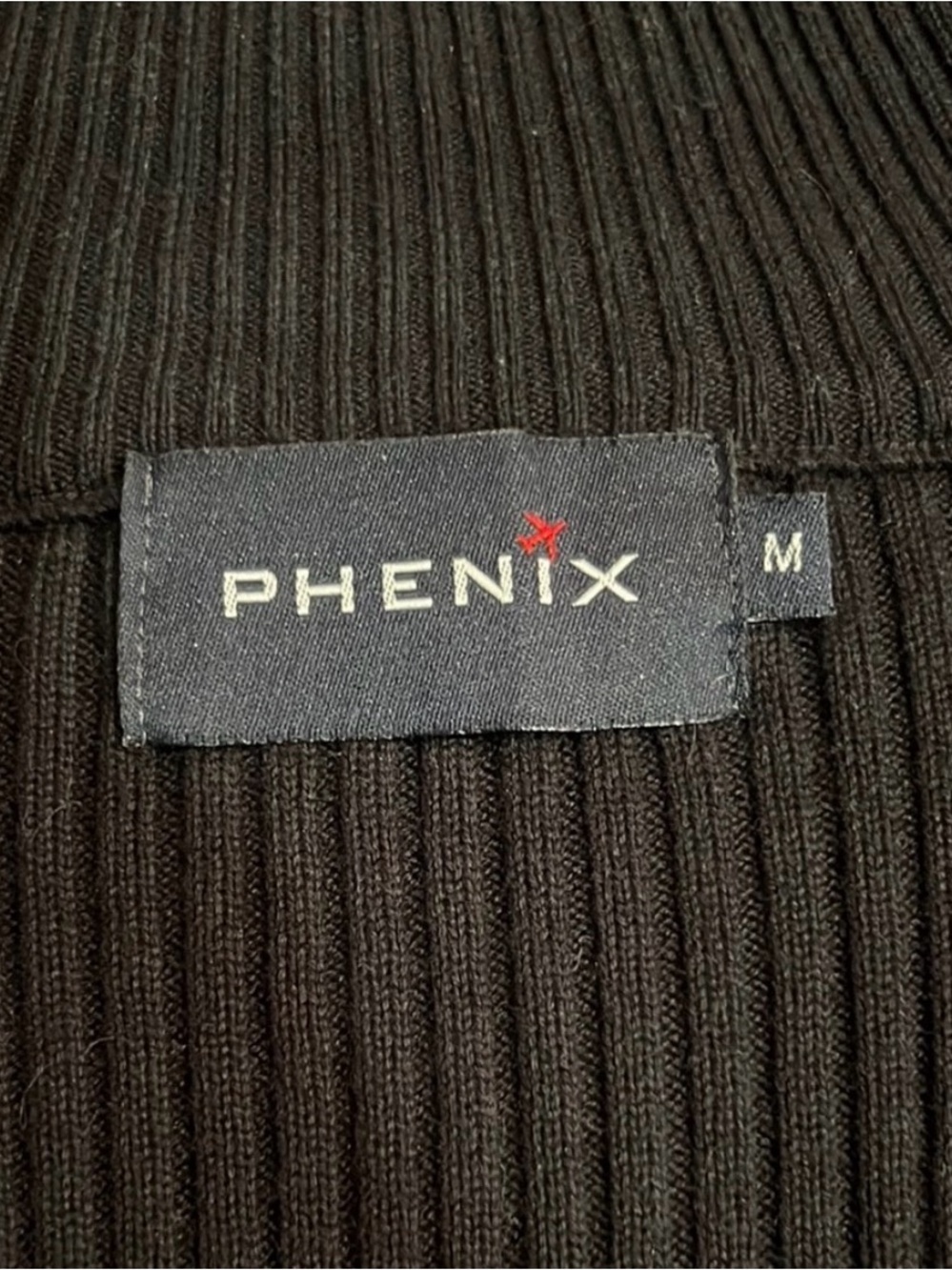 Chic Black Ribbed Zip-Up Jacket S/M - Picture 4 of 6